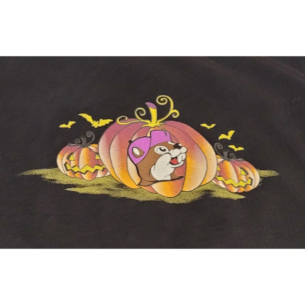 Buc-ee's Halloween Graphic Tee Kids S Black Haunt It Pumpkin Shirt Spooky Fall